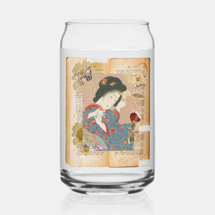 Meiji Era Beauty: Ukiyo-e – Traditional Japanese Can Glass