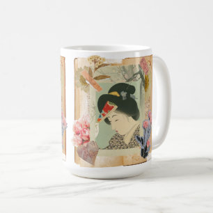 Meiji Era Beauty: Ukiyo-e – Traditional Japanese  Coffee Mug