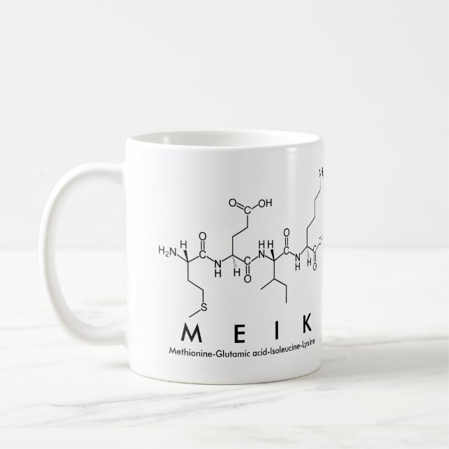 Meik peptide name mug (Left)