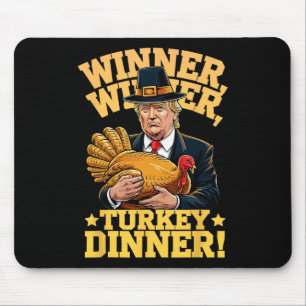 Meilan Uni-adults Humour Funny Trump Winner Winner Mouse Pad