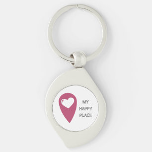 Mein glücklicher Platz Key Ring