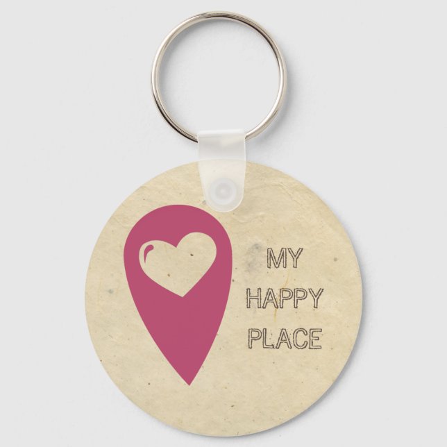 Mein glücklicher Platz Key Ring (Front)