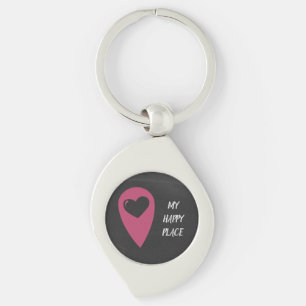Mein glücklicher Platz Key Ring