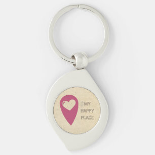 Mein glücklicher Platz Key Ring