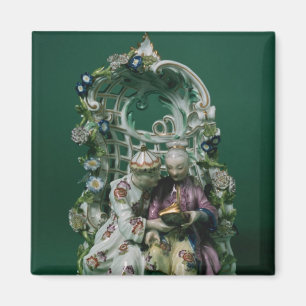 Meissen arbour group, after a painting by Boucher Magnet