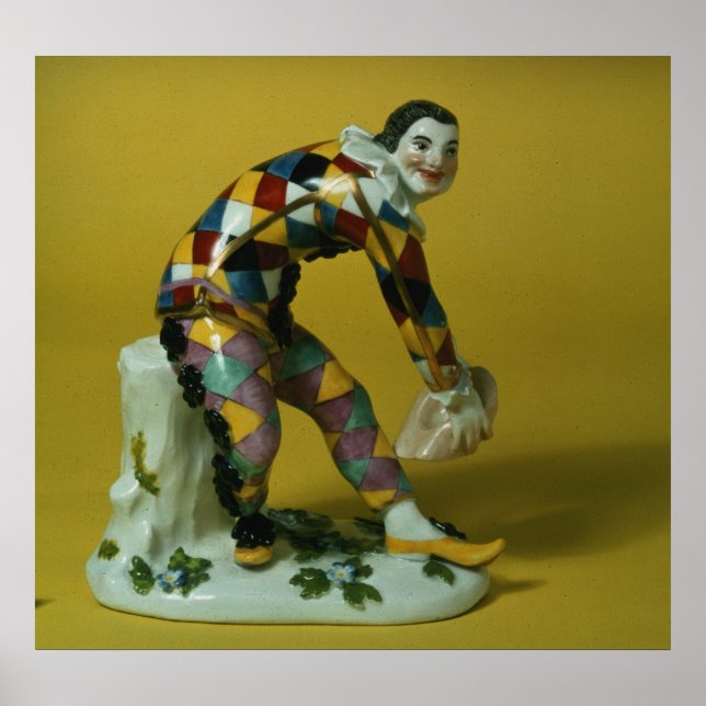 Meissen figure of Harlequin, c.1750 Poster (Front)