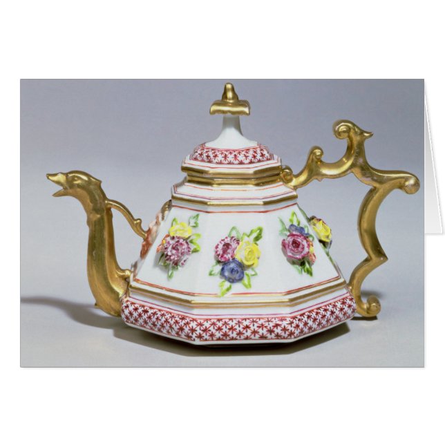 Meissen octagonal teapot, c.1718 (Front Horizontal)