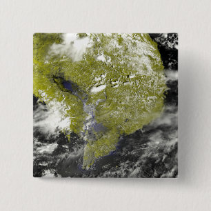 Mekong Delta and the Tonle Sap 15 Cm Square Badge