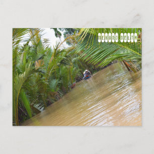 Mekong Delta River in Vietnam Postcard