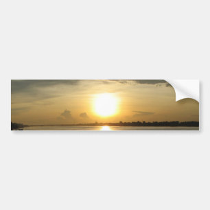 Mekong River Sunset ... Nong Khai, Isaan, Thailand Bumper Sticker