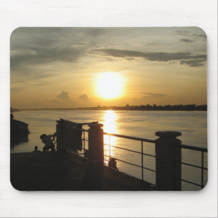 Mekong River Sunset ... Nong Khai, Isaan, Thailand Mouse Pad