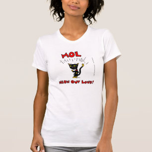 Mel MOL: MEOW OUT LOUD! Womens Petite T-Shirt