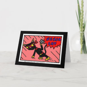 Mel "NINJA CAT" Greeting Card