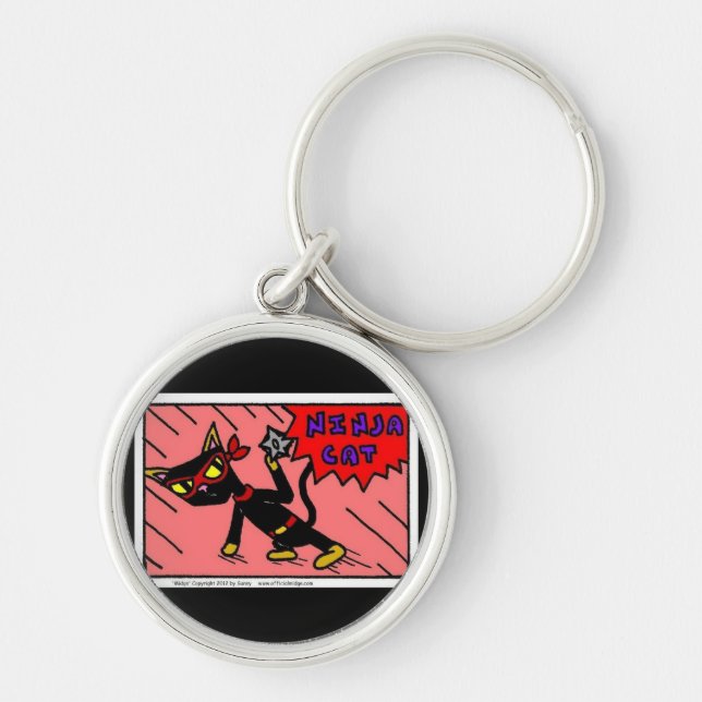 Mel NINJA CAT Keychain (Front)