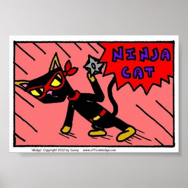 Mel NINJA CAT Print (Front)