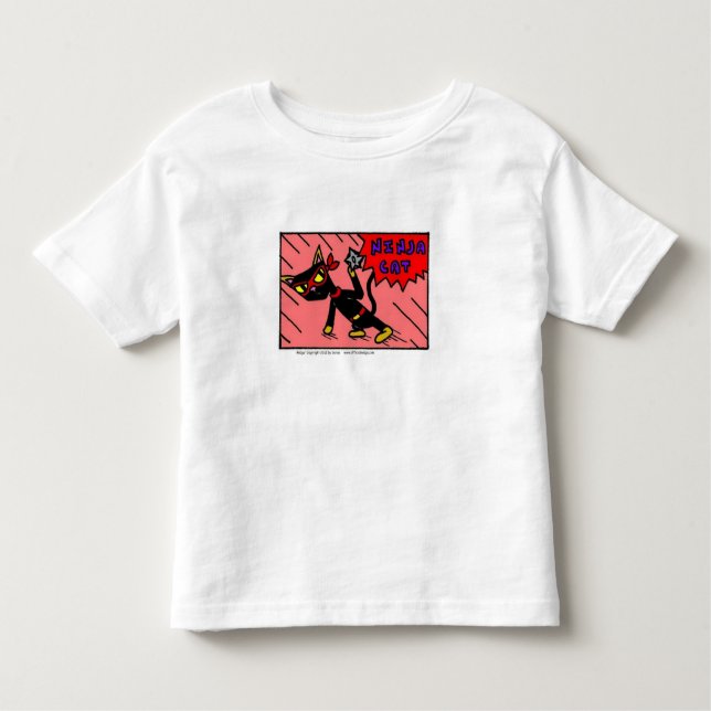 Mel NINJA CAT Toddler T-Shirt (Front)