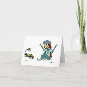 Mel the Cat and Maizy Customisable Hanukkah Card