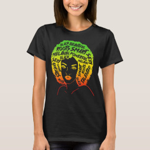 Melanated Black Woman African American T-Shirt