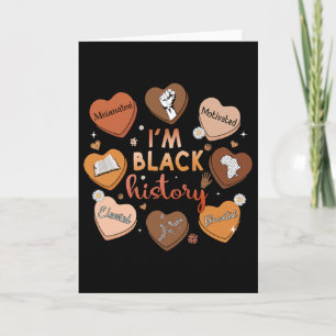 Melanated Motivated Educated Black History Month  Card