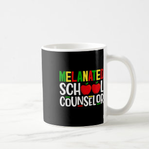 Melanated School Counselor African Black History M Coffee Mug
