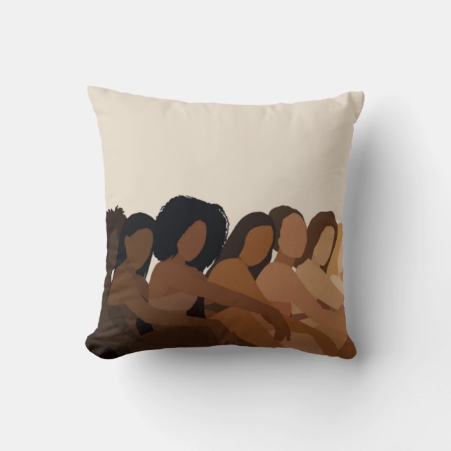 Melanated Women Pillow (Front)