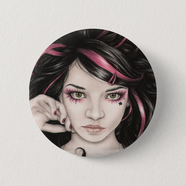 Melancholic Star Child Button (Front)
