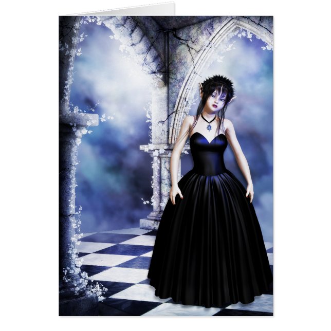 Melancholy Day Dreams Gothic Card (Front)