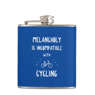 Melancholy Is Incompatible With Cycling Hip Flask