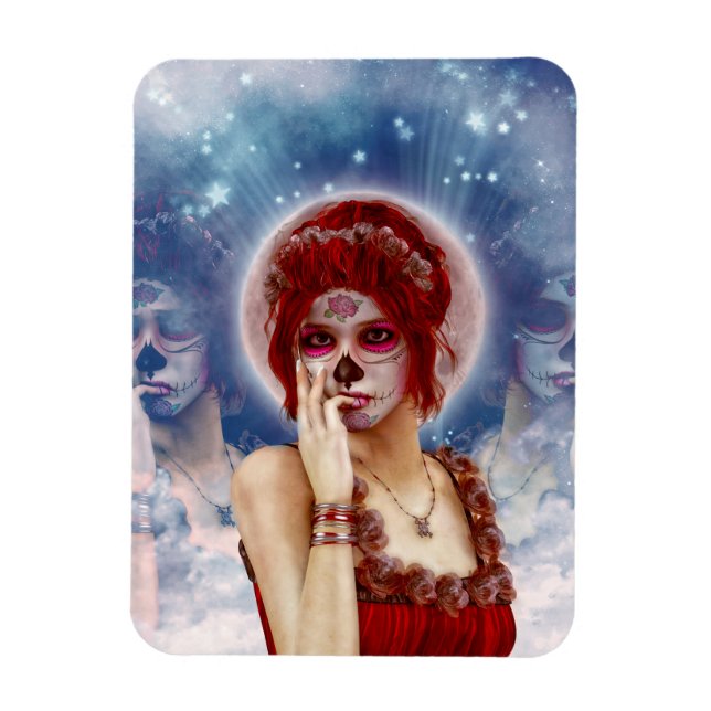 Melancholy Sugar Doll Magnet (Vertical)