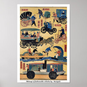 Melange of fashionable vehicles by   Notayuki Poster