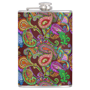 Melange Paisley Flask