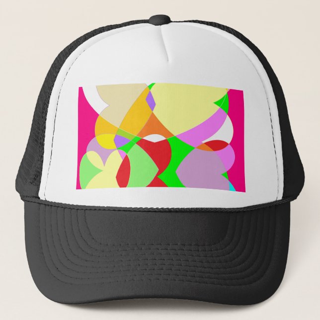 melange together trucker hat (Front)