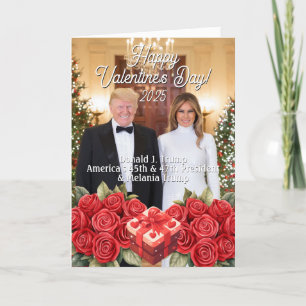Melania and Donald Trump 2025 Valentines Day Holiday Card