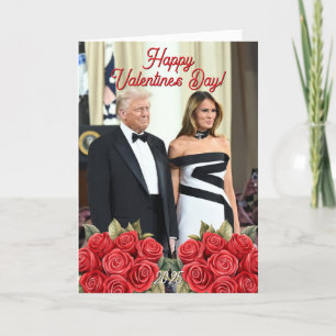 Melania and Donald Trump 2025 Valentines Day Holiday Card