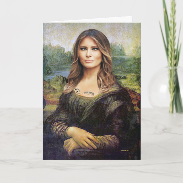 Melania Lisa Politically Incorrect Birthday Card (Front)