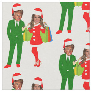 melania santa trump fabric
