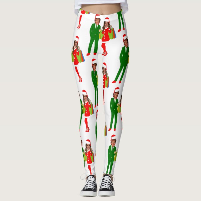 melania santa trump leggings (Front)