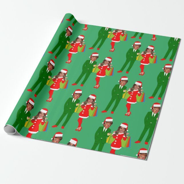 melania santa trump wrapping paper (Unrolled)