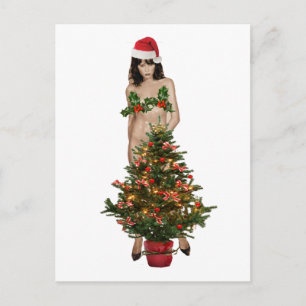 MELANIA, the christmas TRAMP Holiday Postcard