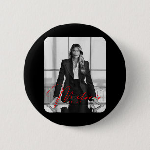 Melania Trump 2025 First Lady Inauguration Photo 6 Cm Round Badge