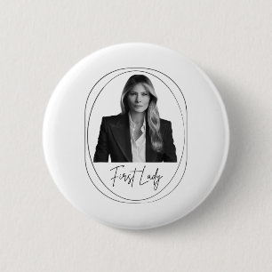 Melania Trump 2025 First Lady Inauguration Photo M 6 Cm Round Badge