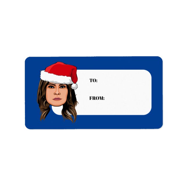 MELANIA TRUMP Christmas Label (Front)