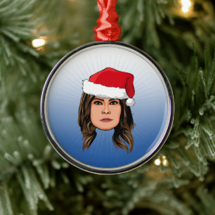 MELANIA TRUMP Christmas Metal Ornament