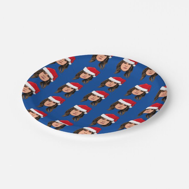 MELANIA TRUMP Christmas Paper Plate (Angled)