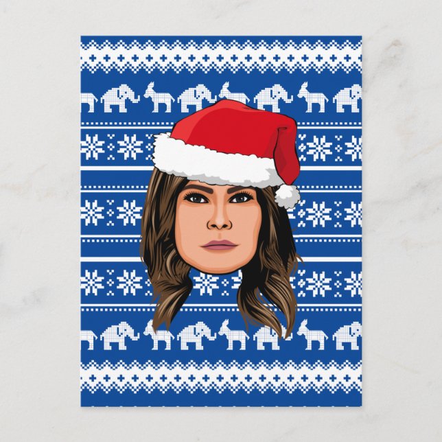 MELANIA TRUMP Christmas Postcard (Front)