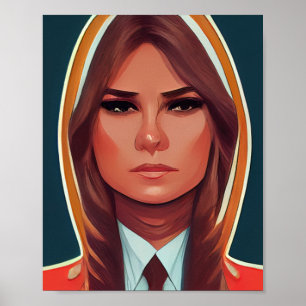 Melania Trump  Comics Style  Poster