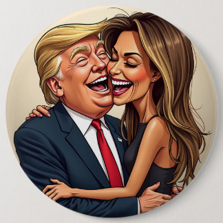 Melania Trump Donald Trump 6 Cm Round Badge