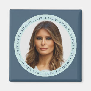 Melania TRUMP First Lady Square Magnet