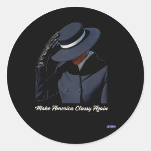 Melania Trump Make America Cly Again  Classic Round Sticker