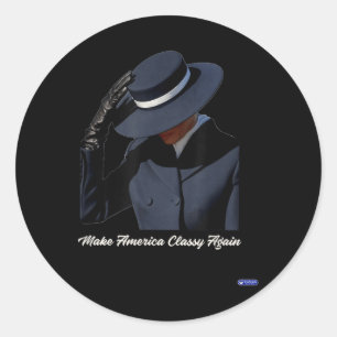 Melania Trump Make America Cly Again Classic Round Sticker